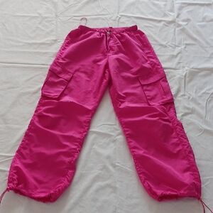 Ladies Pink, Nylon Cargo Pants